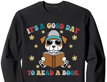 È un buon giorno per leggere un libro Dog World Book Day 2024 Felpa