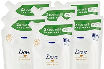 6x Dove Eco-Ricarica Nutrimento Profondo Detergente Liquido Idratante Sapone Mani Effetto Rivitalizzante - 6 Ricariche da 500ml