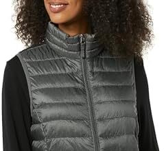 Amazon Essentials Piumino Smanicato Ripiegabile Impermeabile Leggero Donna