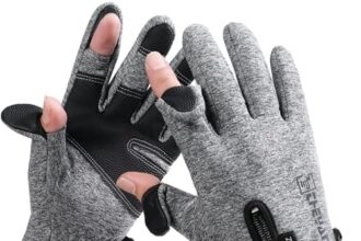 BHIDENAW Guanti Invernali Caldi Guanti Ciclismo Guanti Uomo Guanti Moto Guanti Mtb Guanti Bici Guanti Touchscreen Impermeabili Antivento per Corsa Ciclismo Pesca Arrampicata
