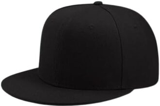 Boolavard Flat Bill Visor Cappello Snapback Classico Blank Tesa Regolabile High Top End Trendy Color Style Plain Tone Berretto da Baseball