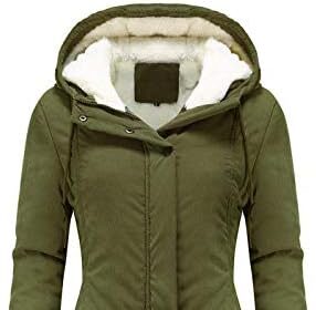 Lalaluka Cappotto da donna a maniche lunghe, con cerniera, foderato, giacca invernale, piumino