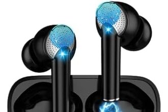 Cuffie Bluetooth 5.3,Sport Musica Auricolari True Wireless In Ear,Stereo HiFi,Cancellazione Rumore,Display LED,IP7 Impermeabil,OPPO vivo Realme Android IOS Apple AirPods Buds TWS