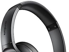 soundcore by Anker Q20i Cuffie Bluetooth Cancellazione Rumore Attiva Ibrida, Cuffie Bluetooth Wireless Over Ear, 40 Ore ANC, Hi-Res audio, Bassi Potenti, Personalizza con App, Modalità Trasparenza