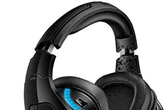 Logitech G Cuffie da gioco RGB wireless Logitech G935, audio surround 7.1, DTS X 2.0, driver Pro-G da 50 mm, 2,4 GHz, microfono Rocker, PC/Mac/PS4/Nintendo Switch - Nero