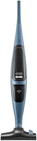 De'Longhi XL125.21 Colombina Class Scopa Elettrica senza Sacco, 3 Livelli di Potenza, Filtro HEPA, Sistema Facile Pulizia EASY CLEAN, Spazzola Multifunzione, Avvolgicavo, Posizione Verticale, Blu