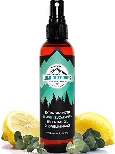 Lumi Outdoors Deodorante Naturale Spray per Scarpe - Elimina Odori - con Potenza Extra Eucalipto e Citronella