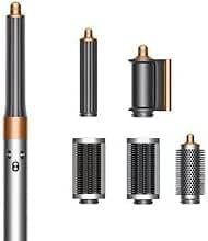Dyson Airwrap Complete Short Multi Styler per capelli nichel/rame, con 6 accessori, bigodini ad aria calda, capelli più corti della lunghezza del petto, ferro arricciacapelli diversi accessori,