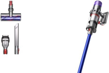 Dyson V11 Absolute aspiratore portatile Senza sacchetto Blu, Nichel