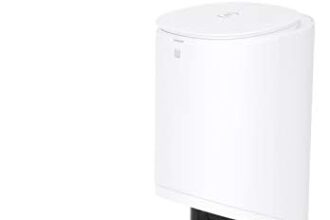 ECOVACS ROBOTICS DEEBOT N8 PRO+ robot aspirapolvere con stazione di aspirazione + funzione di pulizia, 2600 PA, rilevamento ostacoli 3D, robot aspirapolvere con funzione laser, Alexa, bianco