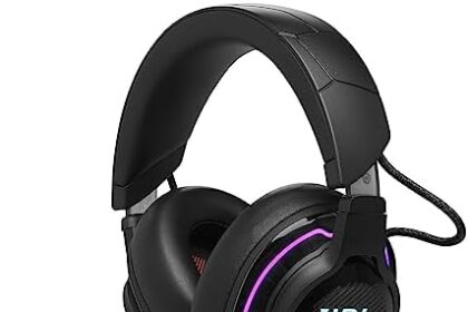 JBL Quantum 910 Cuffie Gaming Over Ear True Wireless Bluetooth, Cancellazione Adattiva del Rumore, Head Tracking, Microfono a Braccio Incorporato, Compatibilità con PC e Multipiattaforma, Nero