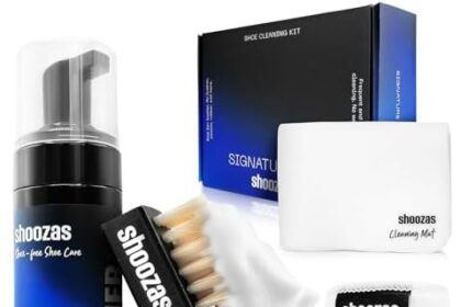 Kit di Pulizia per Sneakers - Senza Bisogno d'Acqua, Asciugatura Veloce, Non Tossico, con Tappetino Impermeabile, Pulizia Senza Sbattimenti, Ideale per: Pelle, Plastica, Gomma, Suole, Sneakers Bianche