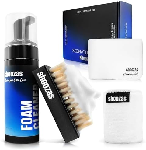 Kit di Pulizia per Sneakers - Senza Bisogno d'Acqua, Asciugatura Veloce, Non Tossico, con Tappetino Impermeabile, Pulizia Senza Sbattimenti, Ideale per: Pelle, Plastica, Gomma, Suole, Sneakers Bianche