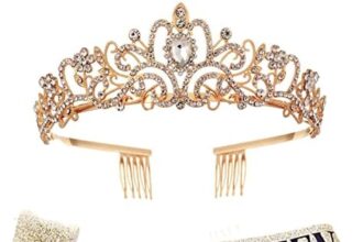 Kit per tiara di compleanno regina e strass – 21° 30° 40° 50° 60° compleanno regalo di compleanno fascia per donne compleanno feste