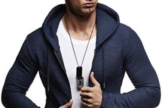 Leif Nelson Giacca di Felpa con Cappuccio Uomo Giacca Sudore Hoodie LN-6301