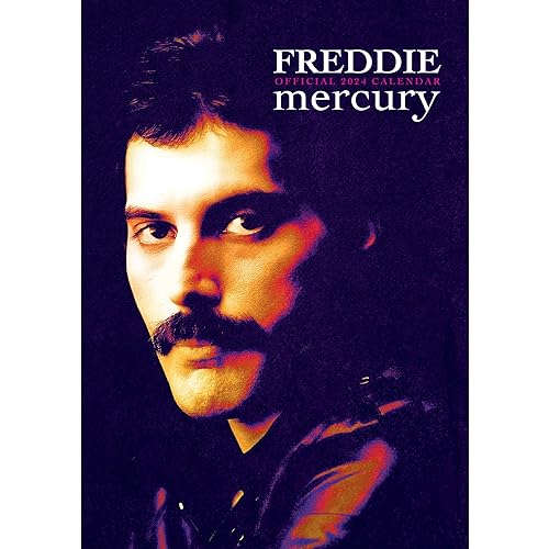 Danilo: Calendario 2024 Freddie Mercury, Calendario A3 Layout mensuale, Licenza ufficiale