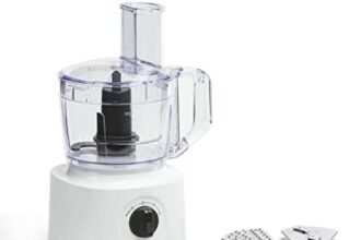 Moulinex FP244110 - Robot da cucina multifunzione, 2,4 l, 5 accessori, 20 funzioni, 700W, Bianco