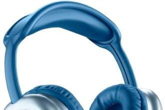 Music Sound | Cuffie Bluetooth MAXI2 | Cuffie Wireless Around Ear Bluetooth 5.0 - Play Time 22h - Charging Time 1,5h - Microfono Integrato - Comandi sul Padiglione e Archetto Regolabile, Colore Blu