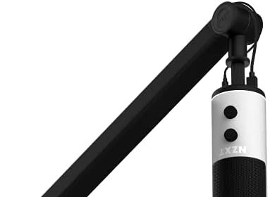 NZXT Boom Arm - AP-BOOMA-B1 - Boom Arm per lo streaming del microfono - Conserva discretamente i cavi USB e XLR - Morbido e silenzioso - Cover per canali via cavo - Nero