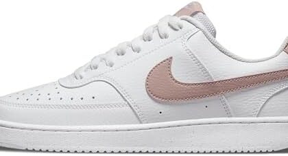 Nike Court Vision Low Next Nature, Scarpe Donna, Bianco White Pink Oxford, 40 EU