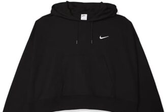 Nike W NSW Jrsy OS Po Hoodie Maglia Lunga Donna