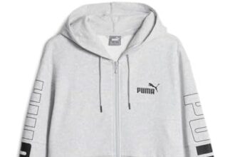 PUMA Power Colorblock Felpa con Cappuccio Full Zip FL Sudore Uomo