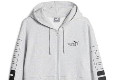 PUMA Power Colorblock Felpa con Cappuccio Full Zip FL Sudore Uomo