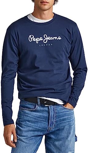 Pepe Jeans Eggo Maglietta a Maniche Lunghe Slim Fit da Uomo