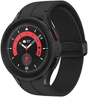 Samsung Galaxy Watch5 Pro Smartwatch Bluetooth 45 Mm, Monitoraggio Benessere, Fitness Tracker, Batteria A Lunga Durata, Nero (Black Titanium) [Versione Italiana]