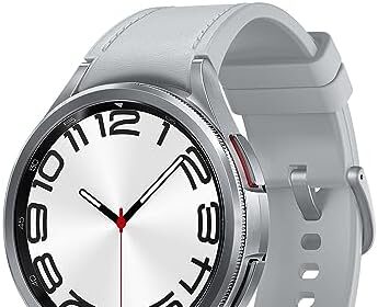 Samsung Galaxy Watch6 Classic 47mm Smartwatch Fitness Tracker, Monitoraggio Benessere, Batteria a lunga durata, Bluetooth, Ghiera Interattiva in Acciao Inox, Silver [Versione italiana]