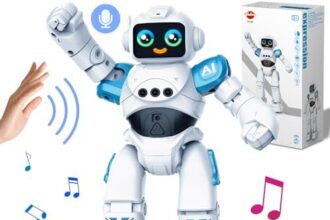 VATOS Robot giocattolo per bambini da 3 a 12 anni - Robot telecomandato, robot programmabile con controllo dei gesti che balla e cammina, robot intelligente per bambini regalo di compleanno