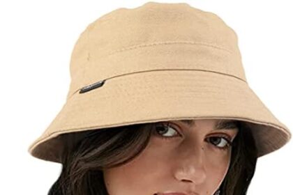 VECRY Donne Uomini Denim Lavato Cotone di Tendenza Cappello a Secchiello Donna Estate Spiaggia Cappelli da Sole