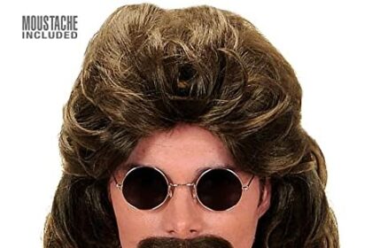 WIDMANN MILANO PARTY FASHION - Parrucca con barba, anni '70, discoteca, costumi in maschera