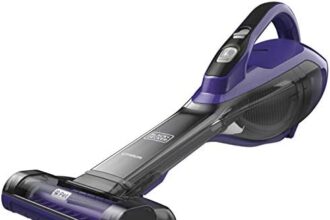 Black+Decker Dva325Jp07-Qw Aspirabriciole senza Fili a Batteria Litio Bocchetta Aspirante Ed Estendibile, Capacità 500 Ml, 21W, Nero Porpora