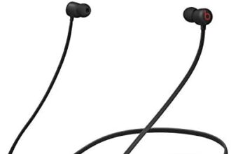 Beats Auricolari Flex wireless – Chip per cuffie Apple W1, auricolari magnetici, Bluetooth di Classe 1, 12 ore di ascolto, Nero