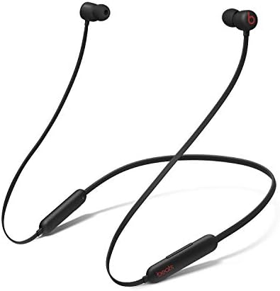 Beats Auricolari Flex wireless – Chip per cuffie Apple W1, auricolari magnetici, Bluetooth di Classe 1, 12 ore di ascolto, Nero