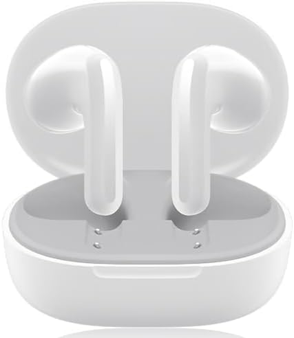 Mi Buds 4 Lite Auricolare Bluetooth 5.3, Cuffie Bluetooth Carica Wireless Cuffie Senza Fili Fino a 20 Ore di Batteria, Cancellazione Rumori AI, Driver Dinamico 12mm, IP54 impermeabile (Bianco)