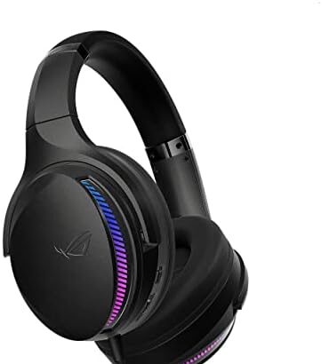 ASUS ROG Fusion II 300, Cuffia Gaming USB-C e USB-A, Microfono AI Beamforming, 7.1 Virtual Surround, Quad DAC ESS 9280, Aura RGB, Compatibile con PC|Mac|PS4|PS5|Switch|Dispositivi Mobile, Nero