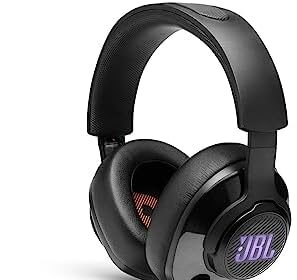 JBL Quantum 400 Cuffie Gaming Over-Ear con Filo USB, Headset da gioco con Microfono, Surround su PC e RGB, compatibilità Multipiattaforma, Colore Nero