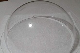 Supreme Tech Acrilico Dome/plastica Emisfero - Chiaro - 305mm Diametro, 19mm a Flangia con Fori predisposti