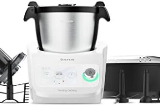 Taurus Trending Cooking - Robot da cucina multifunzione con Wifi, 1300W, 3,5L, 12 velocità + Turbo, 8 programmi, fino a 120°C, bilancia integrata, accessori multipli, acciaio inossidabile