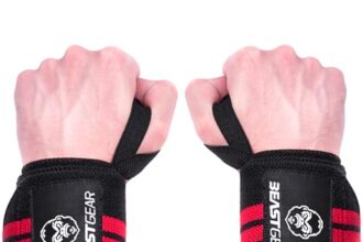 Beast Gear Fasce Polsi Palestra in Neoprene - Cinghie per Sollevamento Pesi e Stacchi da Terra, Uomo e Donna - Accessori Fitness - Per Bodybuilding e Powerlifting