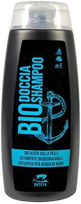 GATE14® Doccia Shampoo Bio Altamente Biodegradabile specifico per Acqua di Mare - 1 Flacone