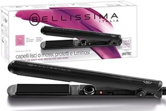 Bellissima Imetec Creativity B15 50 Piastra per Capelli, Styling Liscio o Mosso, Rivestimento in Nanoceramica, Regolazione della Temperatura da 140°C a 230°C, Piastre Oscillanti