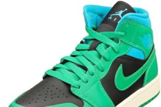 Nike Scarpe Air Jordan 1 Mid Lucky Green Aquatone