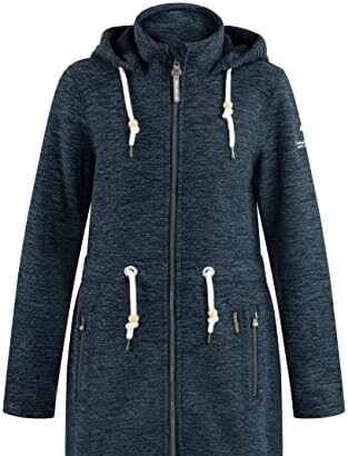 SCHMUDDELWEDDA Donna Cappotto in Pile Lavorato a Maglia