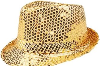 Boland - Cappello di paillettes, unisex, costume da discoteca, accessorio da discoteca, carnevale, festa in maschera, festa a tema, festa motto