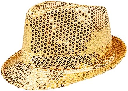 Boland - Cappello di paillettes, unisex, costume da discoteca, accessorio da discoteca, carnevale, festa in maschera, festa a tema, festa motto