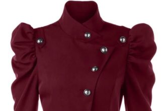 Beebeauty Abito da donna retrò gotico, Lungo cappotto Giacca a vento Era Vitoria