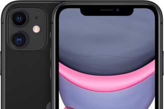 Apple iPhone 11, 128GB, Nero - Sbloccato (Renewed Premium)